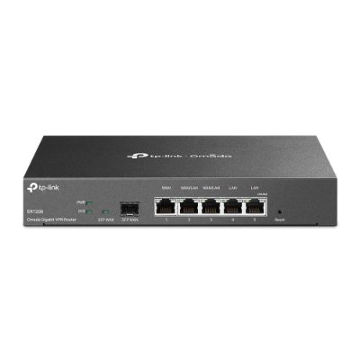 SafeStream Gigabit Multi-WAN VPN Router, ER7206, 10/100/1000 Mbit/s, Ethernet LAN (RJ-45) ports 1× Gigabit SFP WAN Port, 1× Gigabit RJ45 WAN Port, 2x  Gigabit RJ45 LAN Ports 2× Gigabit WAN/LAN RJ45 Ports