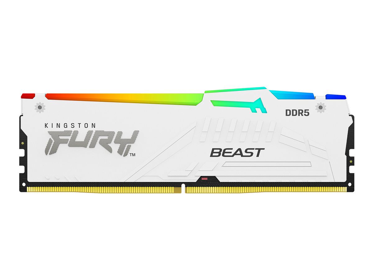 Kingston KF560C30BWEA-32 32GB 6000MT/s DDR5 CL30 DIMM FURY Beast White RGB EXPO, Kingston