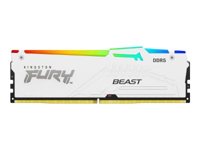 Kingston KF564C32BWEA-32 32GB 6400MT/s DDR5 CL32 DIMM FURY Beast White RGB EXPO, Kingston