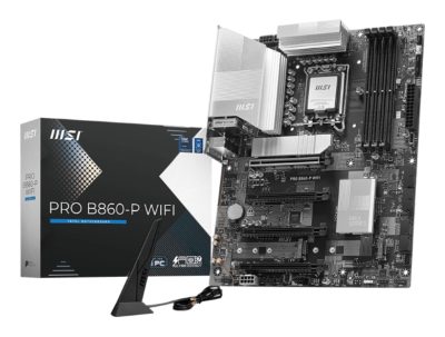 MSI PRO B860-P WIFI, Processor family Intel, Processor socket LGA1851, DDR5, Supported hard disk drive interfaces SATA, M.2, Number of SATA connectors 4