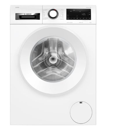 Washing Machine, WGG246FASN, Energy efficiency class A, Front loading, Washing capacity 9 kg, 1600 RPM, Depth 64 cm, Width 60 cm, Display, LED, Steam function, Dosage assistant, White
