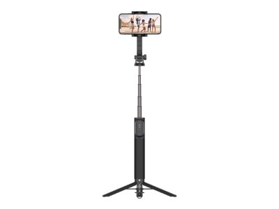 Selfie stick with tripod and wireless trigger, Snap XL, Bluetooth, Black, 113 cm, Aluminum alloy, 280 g