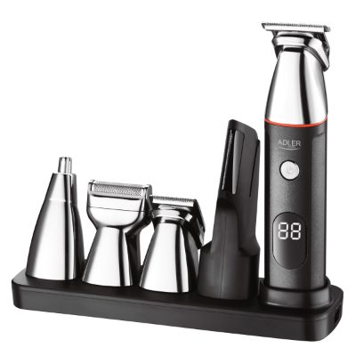 5in1 Men’s Grooming Kit, AD 2946, Cordless, Number of length steps 4, Black/Stainless Steel