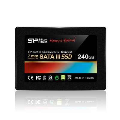 Slim S55, 240 GB, Solid-state drive interface SATA, Read speed 550 MB/s, Write speed 450 MB/s