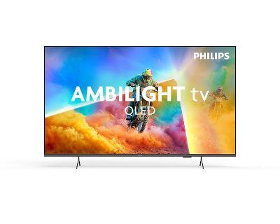 Philips 55PQS8501/12, 4K QLED Ambilight TV, 55, Smart TV, Titan OS, UHD, Black