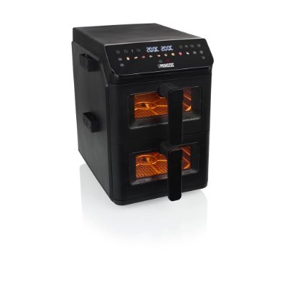 Princess Double Stack Airfryer, 182490, Power 3000 W, Capacity 11.2 L, Black