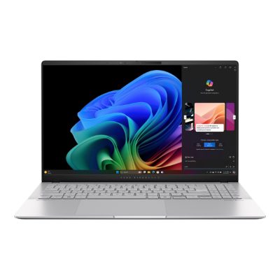 Asus Vivobook S S5507QA-MA112W, Cool Silver, 15.6 ", OLED, 3K, 120 Hz, 2880 x 1620 pixels, Glossy, Snapdragon X Elite, X1E 78 100, 32 GB, LPDDR5X, Solid-state drive capacity 1000 GB, Qualcomm Adreno GPU, Windows 11 Home, 802.11be, Bluetooth version 5.4, Keyboard language US international, Keyboard backlit, Warranty 24 month(s)