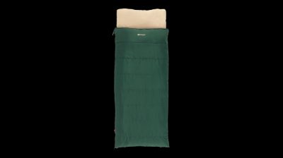 Outwell Contour Prime Green, Sleeping Bag, 220 x 85 cm, Temperature -13 to 16 °C, Right Zipper