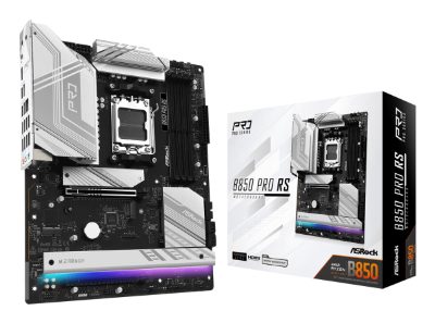 Mainboard, ASROCK, AMD B850, SAM5, ATX, Memory DDR5, Memory slots 4, 1xPCI-Express 4.0 16x, 1xPCI-Express 5.0 16x, 1xM.2, 1xHDMI, 1xAudio-In, 1xAudio-Out, 1xMicrophone, 6xUSB 2.0, 5xUSB 3.2, 1xUSB-C, 1xRJ45, B850PRORS