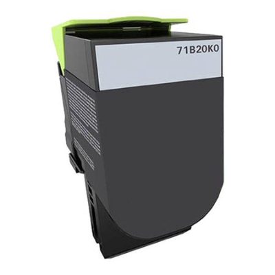 Lexmark Return Program Toner Cartridge, 71B20K0, Laser toner, Black