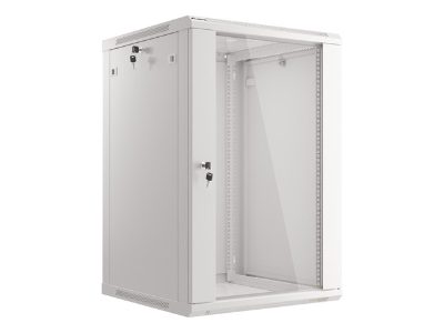 Rack cabinet 19" wall-mount 18U/600x600 (flat pack), WF01-6618-10S, Grey