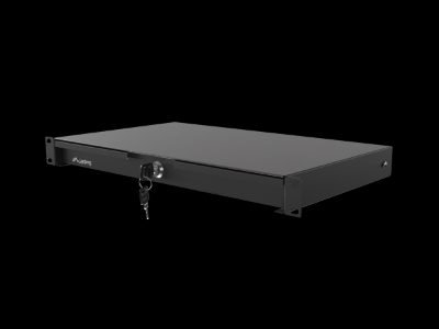 Lanberg 19" Drawer 1U/483x270 mm max load capacity up to 30 kg assembly, Black, Lanberg