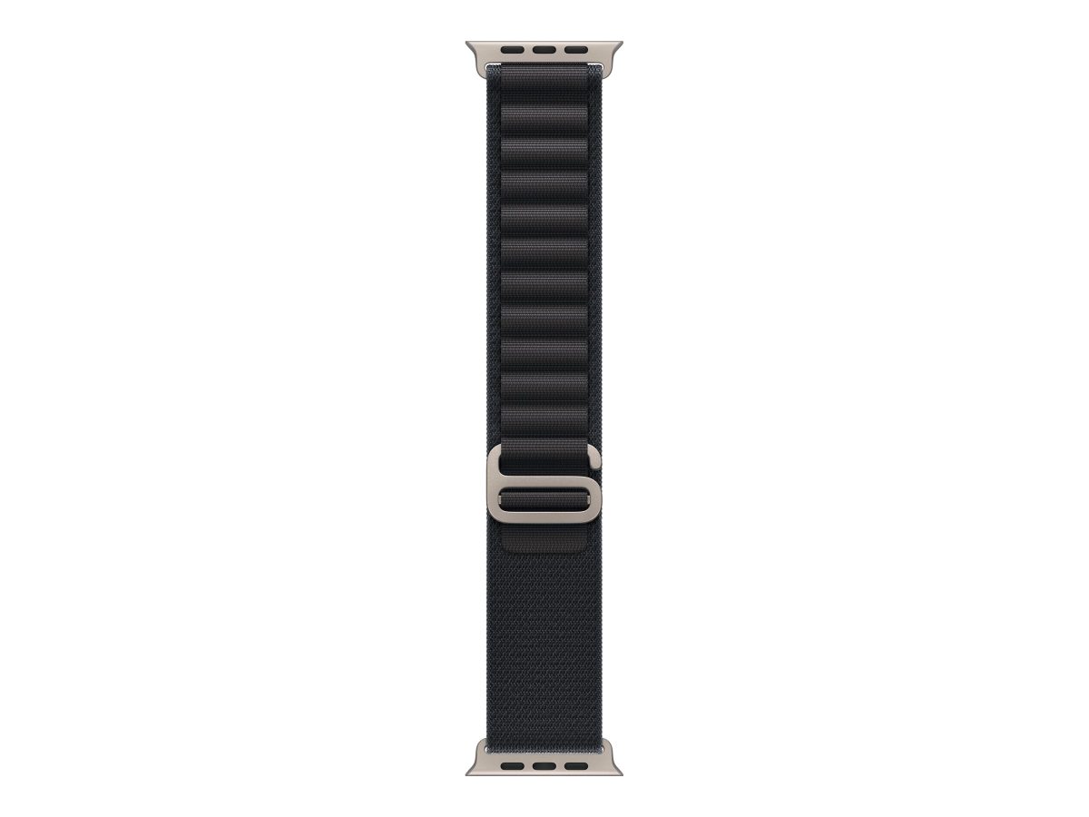 49mm Black Alpine Loop - Medium - Natural Titanium Finish