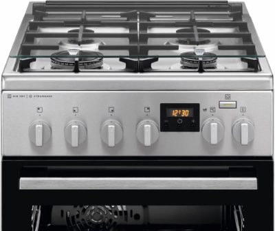 Electrolux gāzes plīts ar elektrisko cepeškrāsni SteamBake, nerūsoša tērauda, 50cm