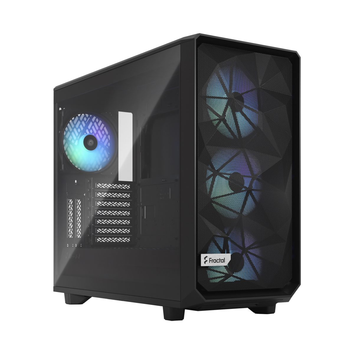 Meshify 2 RGB TG Light Tint, Side window, Black, E-ATX, ATX