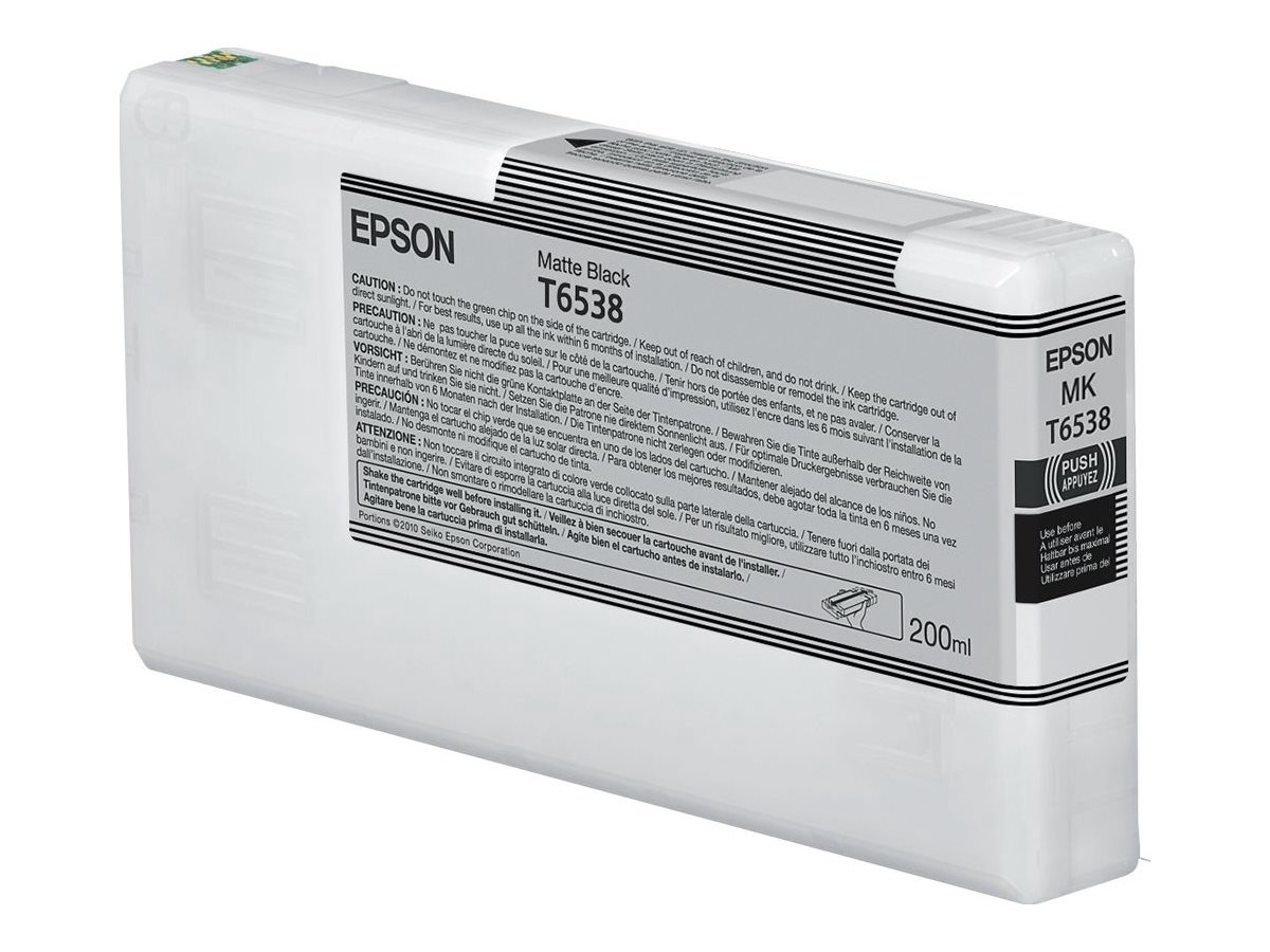 EPSON T65380N Matte Black Ink Cartridge (200ml), Epson C13T65380N, Epson UltraChrome High Dynamic Range, Matte black