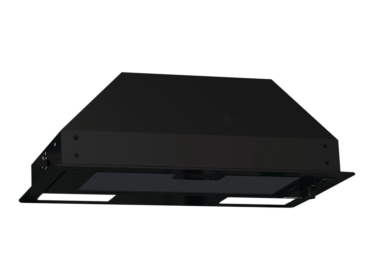Hood, BHI681EB, Canopy, Energy efficiency class D, Width 58 cm, 370 m³/h, Mechanical control, LED, Black