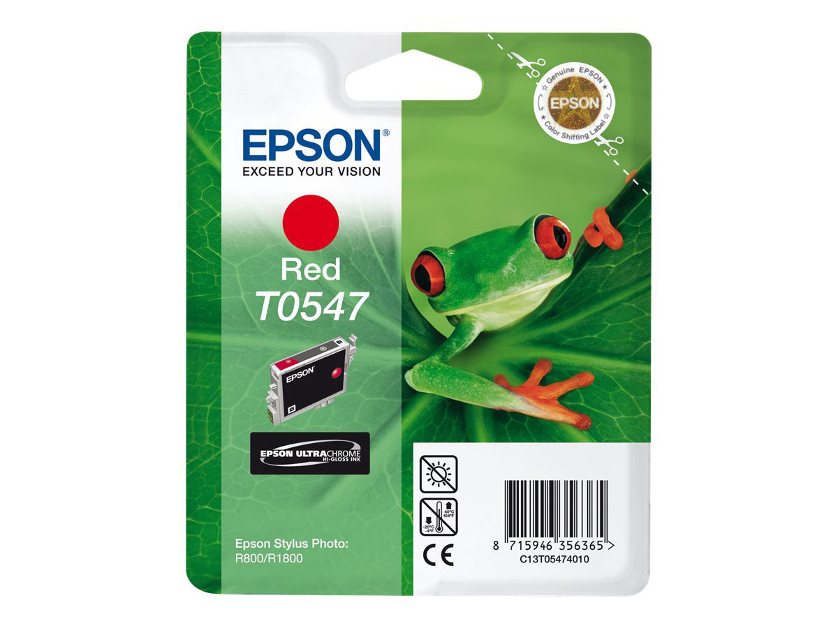 Epson Ultra Chrome Hi-Gloss, T0547, Ink, Red