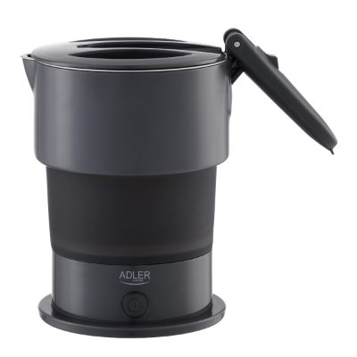 Adler Silicon Travel Kettle, AD 1377, Travel Kettle, 600 W, 0.6 L, Silicon, Grey