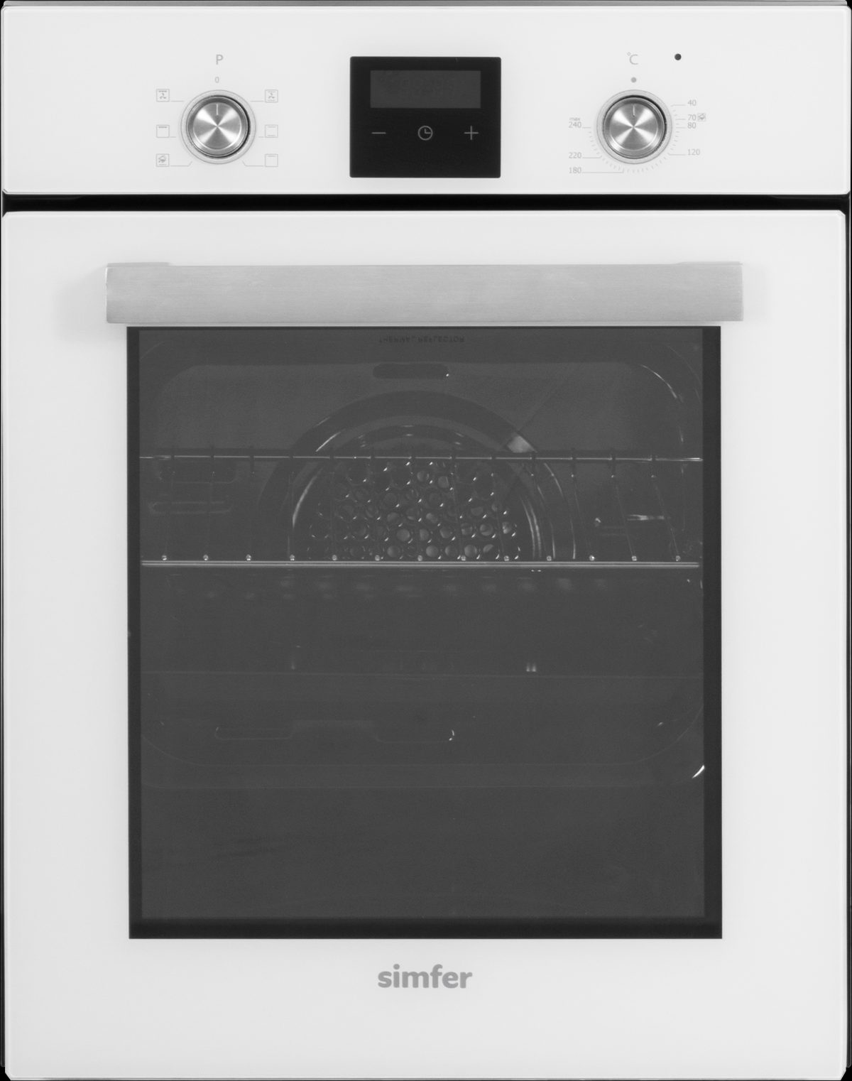Simfer Oven, 4207DERBB.1, 47 L, Multifunctional, Manual, Pop-up knobs, Height 59.5 cm, Width 45 cm, White