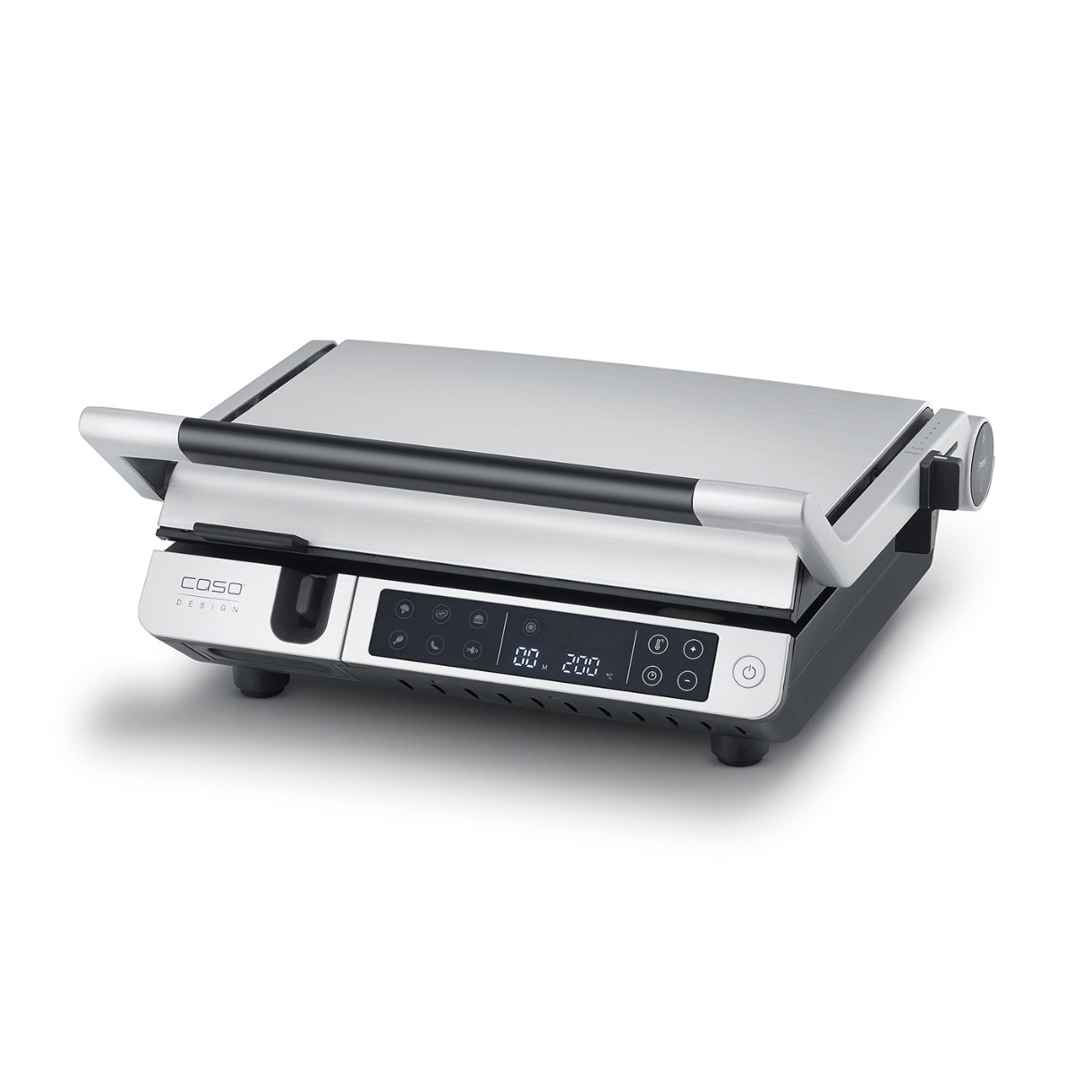 Caso Double Contact Grill with Thermocontrol, SteakMaster Pro, Contact grill, 2000 W, Stainless Steel/Black