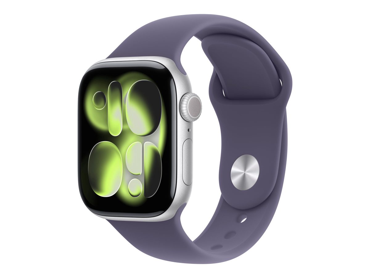 Apple Watch Series 11 GPS + Cellular 42mm Space Grey Aluminium Case with Black Sport Band - S/M, Apple