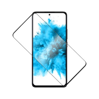 Fixed Screen Protector, Xiaomi, Redmi Note 14 5G, Tempered Glass, Black, Full Cover