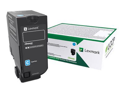 Lexmark CS725 Cyan Return Programme 12K Toner Cartridge, Lexmark 74C2HC0, CS725 12K Toner Cartridge, Toner cartridge, Cyan