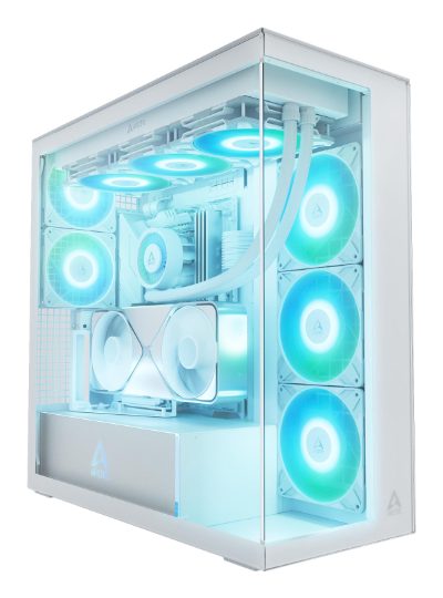 Case, ARCTIC, Xtender VG (White), Case product features Transparent panel, Not included, Colour White, ACPCC00017A