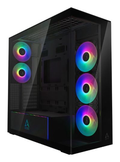 Case, ARCTIC, EATX, Black, Midi Tower, PC, Xtender (Mirror Black), ACPCC00018A