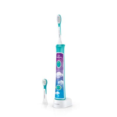 Sonicare zobu birste bērniem 3+ ar bluetooth un 8 maināmiem  dizainiem, zils