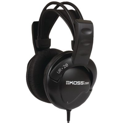 Headphones DJ Style, UR20, Wired, On-Ear, Black, Noise canceling