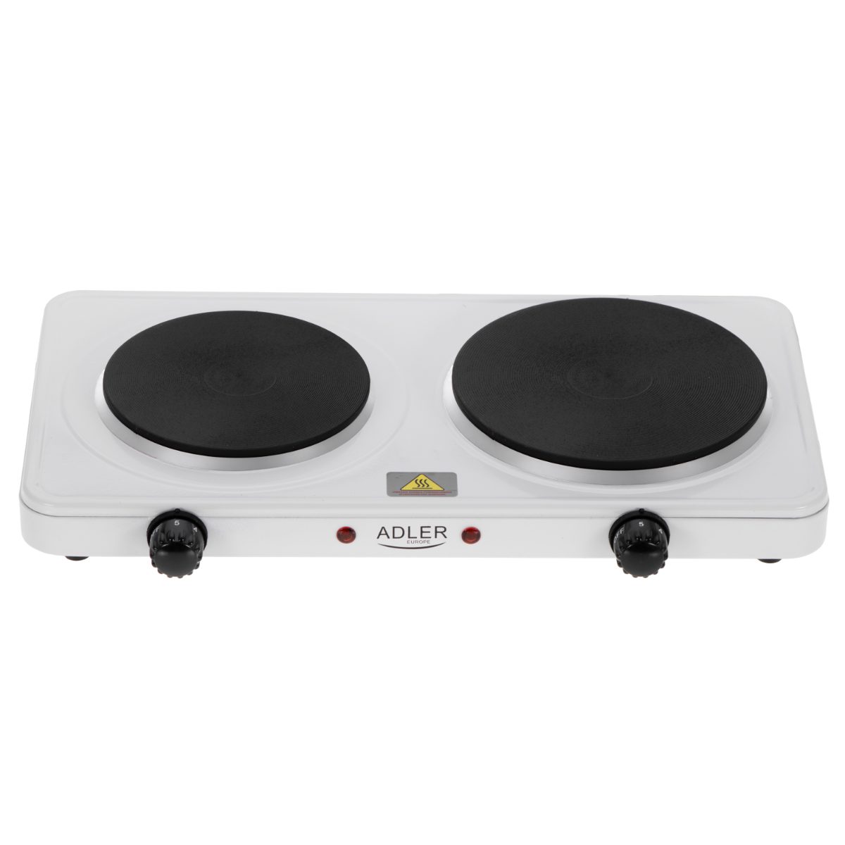 Adler Hot Plate, AD 6520, Number of burners/cooking zones 2, Electric, White