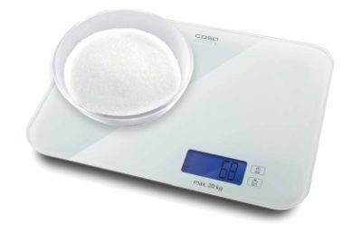 Designer kitchen scales LX 20, 03294, Maximum weight (capacity) 20 kg, Graduation 5 g, White
