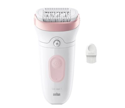 Braun Epilator, 7-000 Silk-épil 7, Operating time (max) 40 min, Number of power levels 1, Wet & Dry, White/Pink
