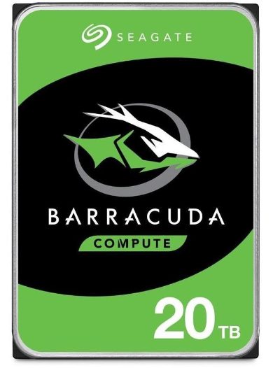 HDD, SEAGATE, Barracuda, 20 TB, Serial ATA, Buffer 512 MB, 7200 RPM, 3.5 ", ST20000DM001