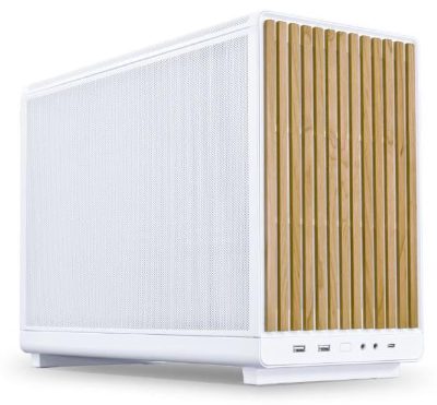 Case, LIAN LI, micro ATX/Micro-ITX, White/Wood, Micro Tower, PC, Lian Li A3-mATX Wood Edition White (G99.A3W-WD.00), G99.A3W-WD.00