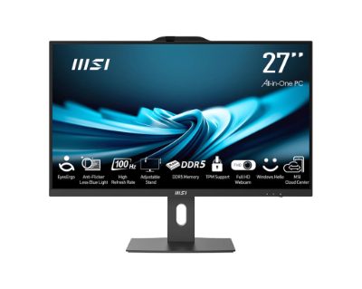 Monoblock PC, MSI, PRO, AP272P 14M, Business, All in One, CPU Core i5, i5-14400, 2500 MHz, Screen 27", RAM 16GB, DDR4, 3200 MHz, SSD 512GB, Graphics card Intel UHD Graphics, Integrated, Windows 11 Pro, Colour Black, PROAP272P14M-496EU