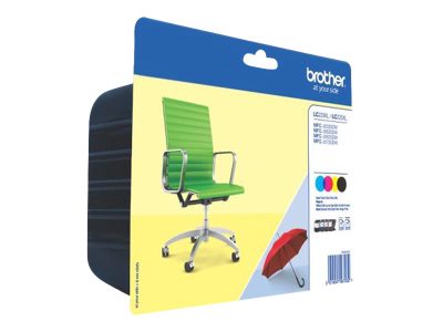Brother LC229XLVALBP, Ink Cartridge, Black, Cyan, Magenta, Yellow