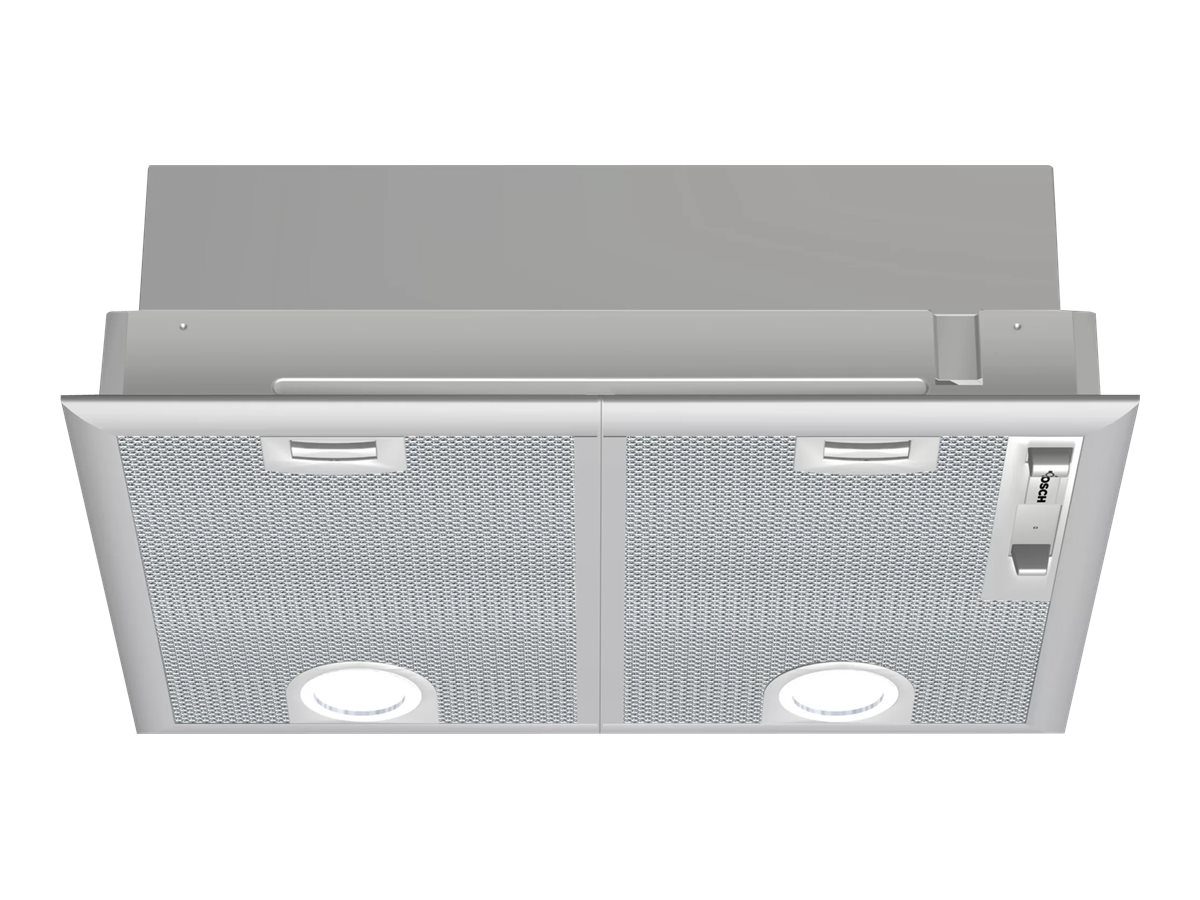 Hood Serie 4, DHL555BL, Canopy, Energy efficiency class C, Width 50 cm, 590 m³/h, Mechanical control, LED, Silver