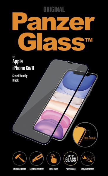 PanzerGlass Apple iPhone XR/11 Casefriendly,Black, PanzerGlass