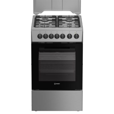 INDESIT Cooker, I5G5PMX, Hob type Gas, Oven type Electric, Stainless Steel, Width 50 cm, Grilling, Depth 60 cm, 60 L