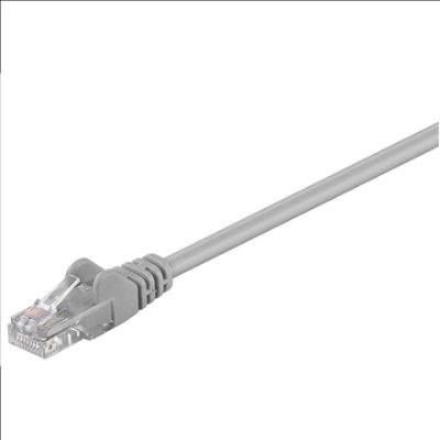 CAT 5e patch cable, U/UTP, Grey RJ45 male (8P8C), RJ45 male (8P8C)