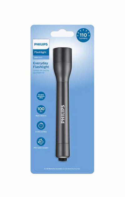 PHILIPS LED lukturis, melns