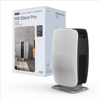 Silent Pro Air Purifier, APSILENT, Suitable for rooms up to 115 m², 68.3 m³, White/Black