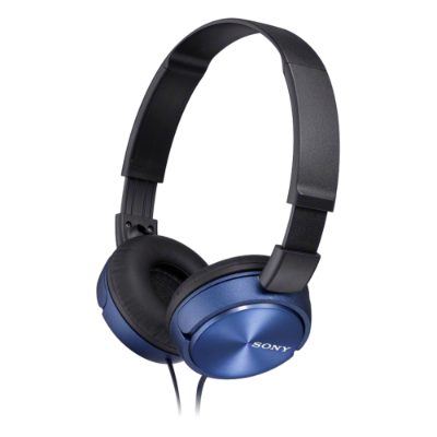 ZX series, MDR-ZX310AP, Wired, On-Ear, Blue