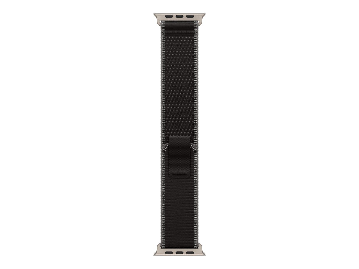 Apple 49mm Black/Charcoal Trail Loop - M/L - Natural Titanium Finish, Apple
