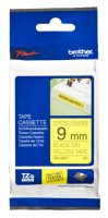 TZe-S621 Strong Adhesive Laminated Tape, Black on Yellow, TZe, 8 m, 9 cm
