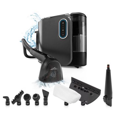 Multipurpose Steam Cleaner, ETA721490000 Steam&Clean, Vacuum Cleaner, 2000 W, Black, Water tank capacity 1.3 L