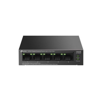 5-Port Gigabit Desktop Switch with  4-Port PoE+, LS105GP, Unmanaged, Desktop